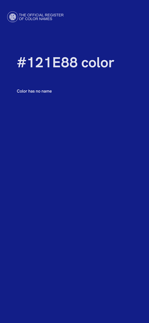 #121E88 color image