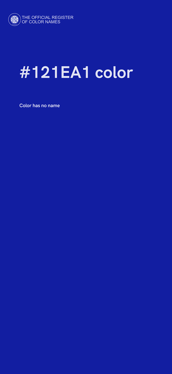 #121EA1 color image