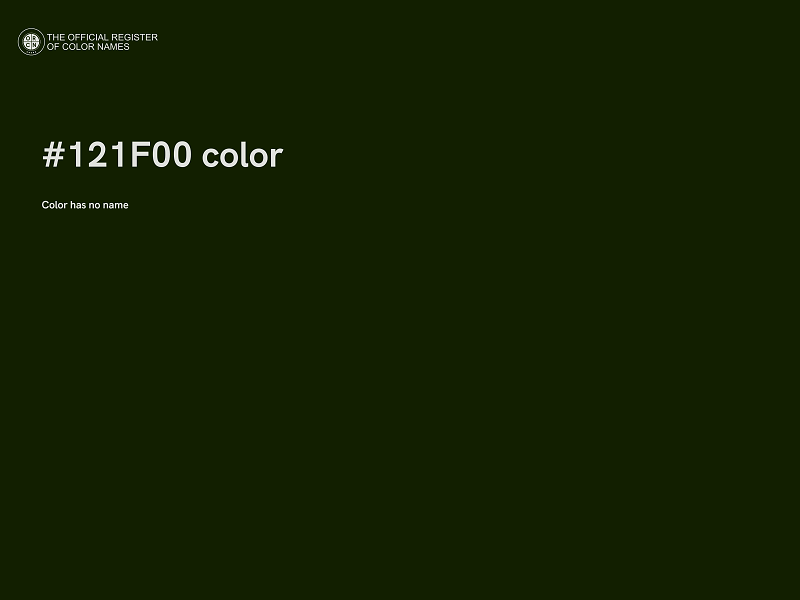 #121F00 color image