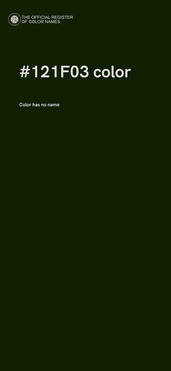 #121F03 color image