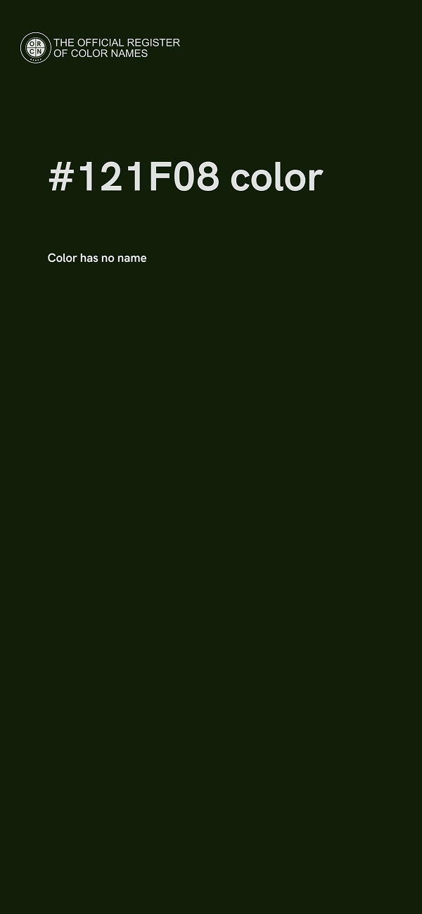 #121F08 color image