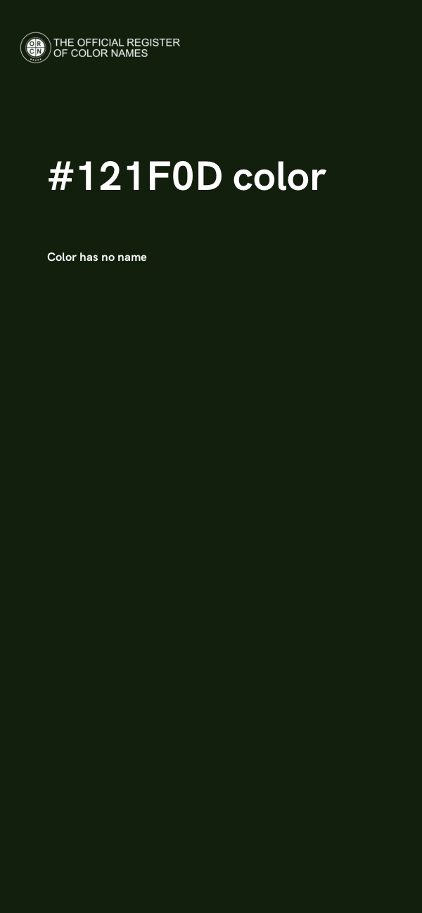#121F0D color image