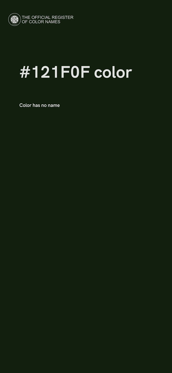 #121F0F color image