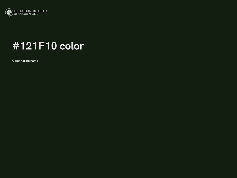 #121F10 color image