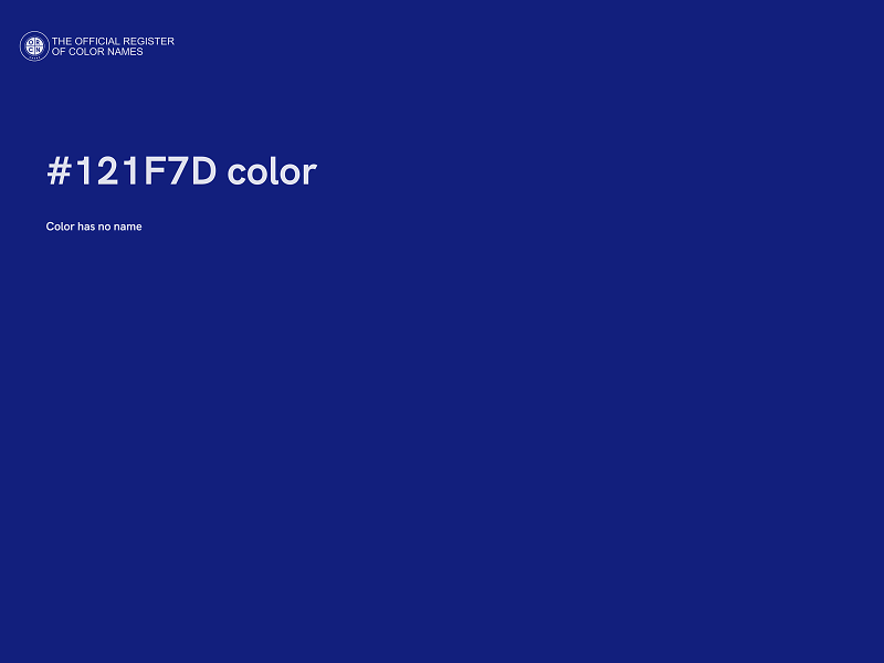 #121F7D color image