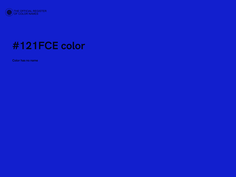#121FCE color image