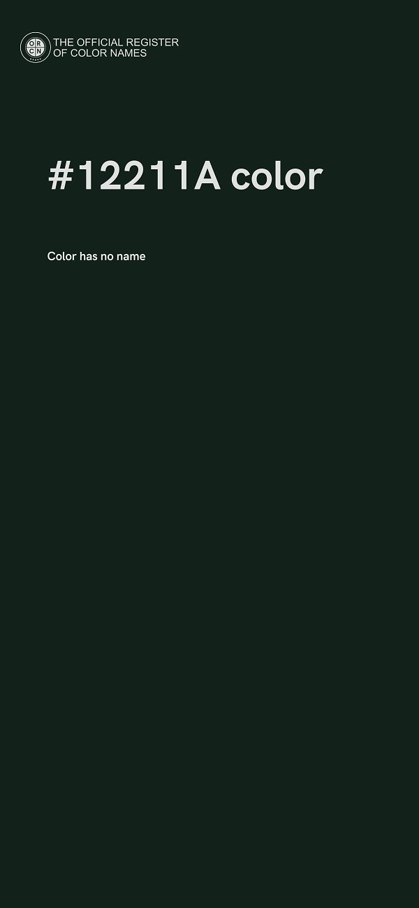#12211A color image