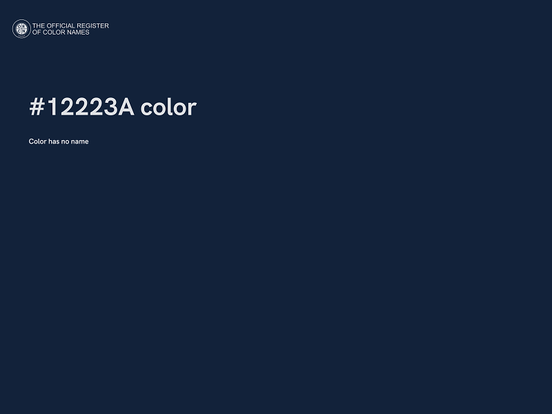 #12223A color image