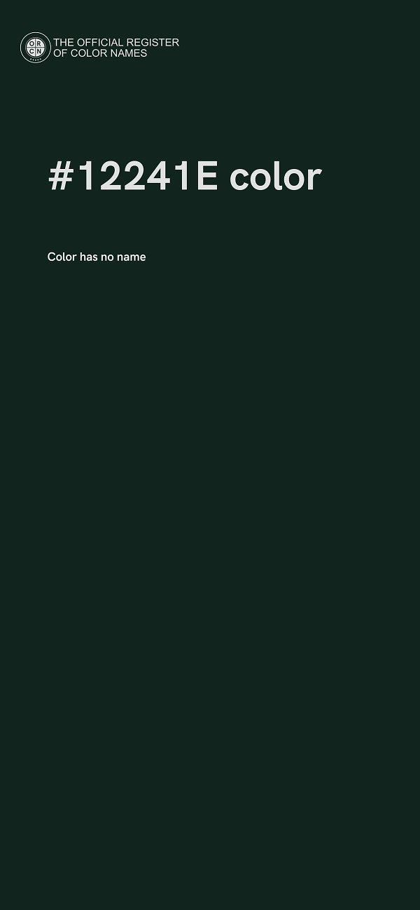 #12241E color image