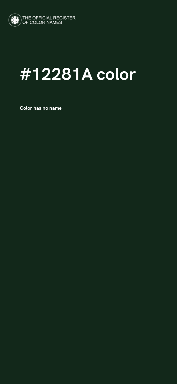#12281A color image
