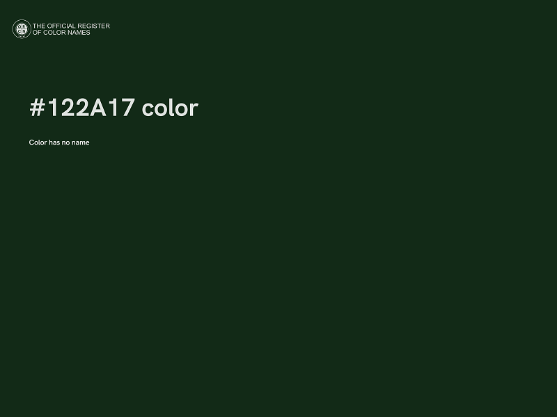 #122A17 color image