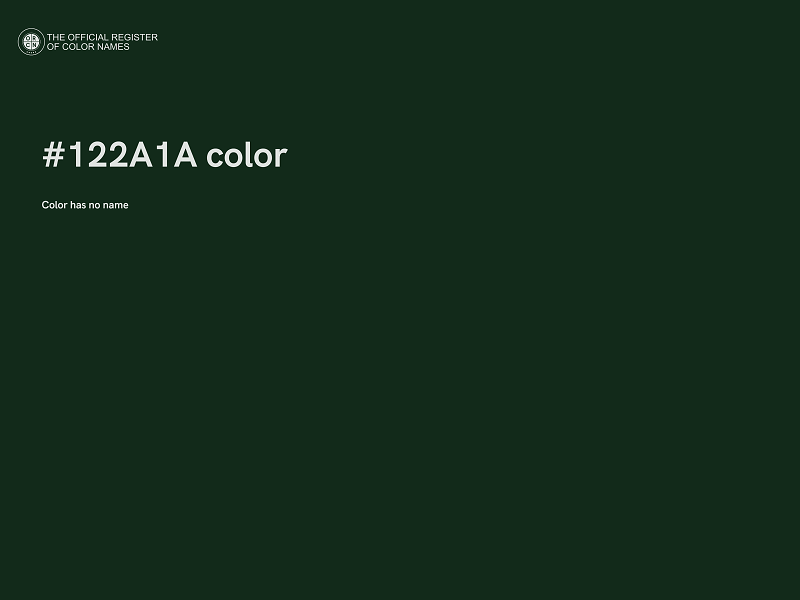 #122A1A color image