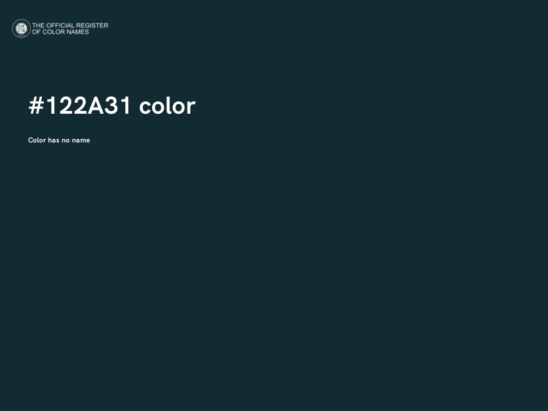 #122A31 color image