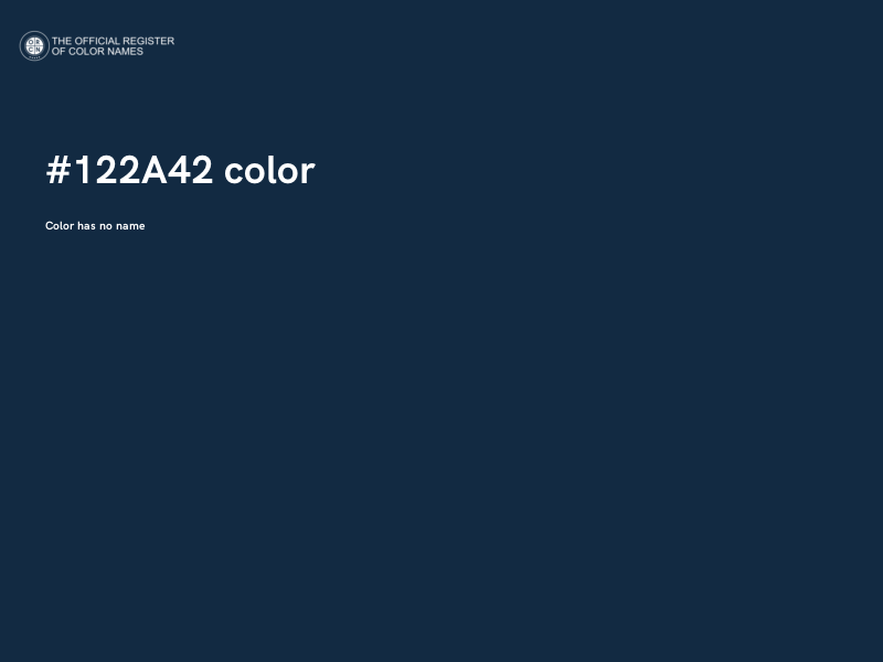 #122A42 color image