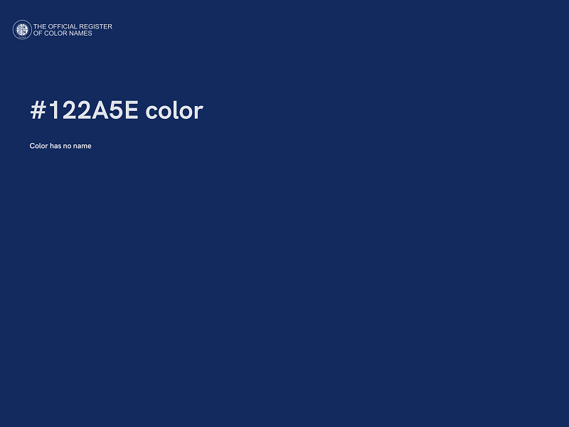 #122A5E color image