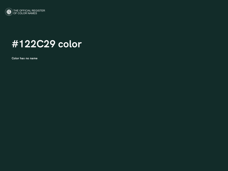 #122C29 color image