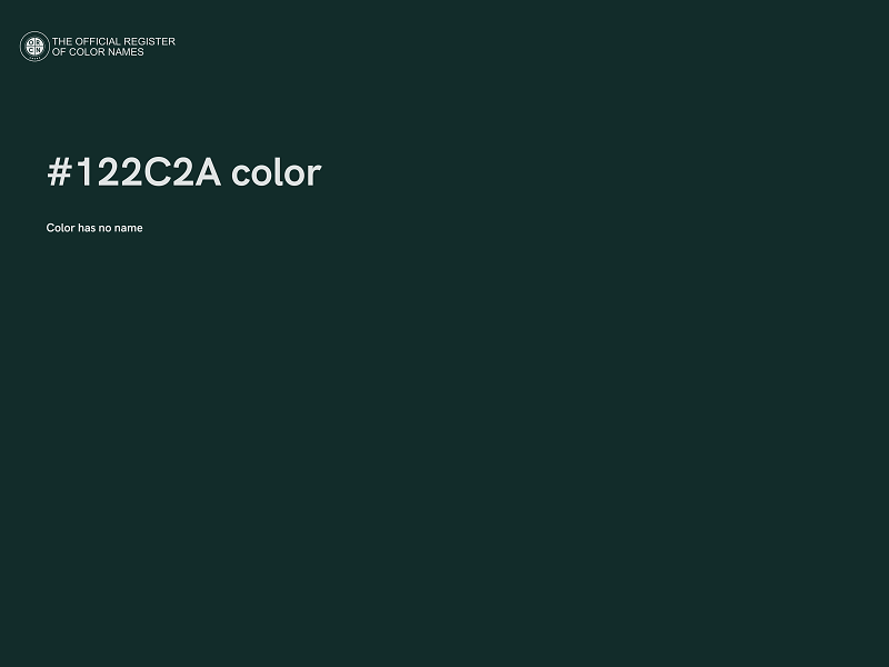 #122C2A color image