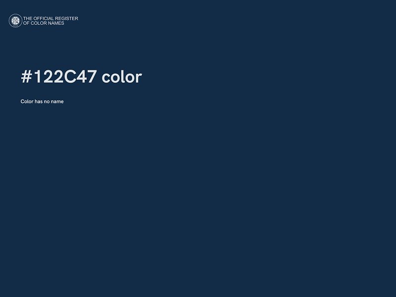 #122C47 color image