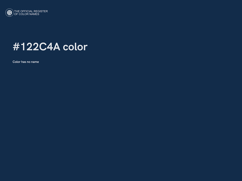 #122C4A color image