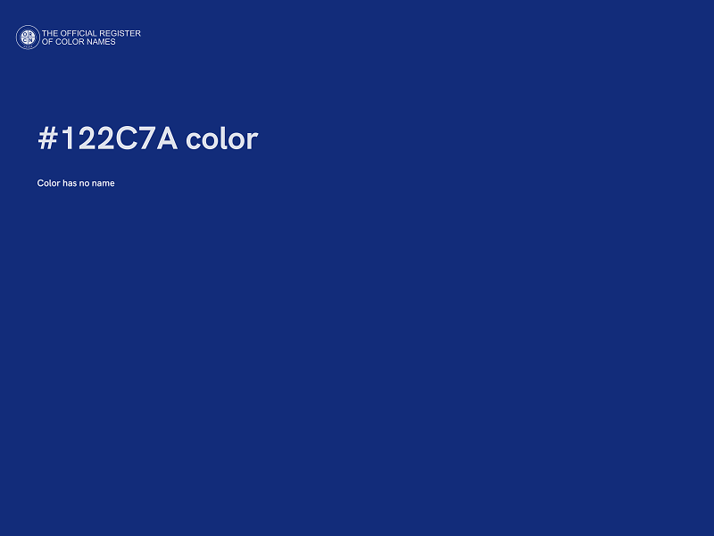 #122C7A color image