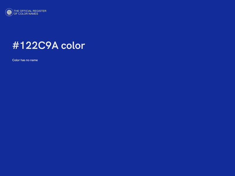 #122C9A color image