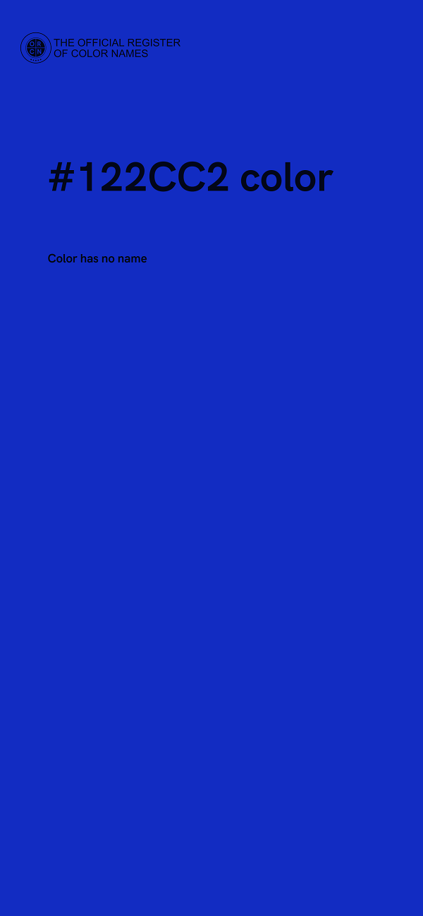 #122CC2 color image