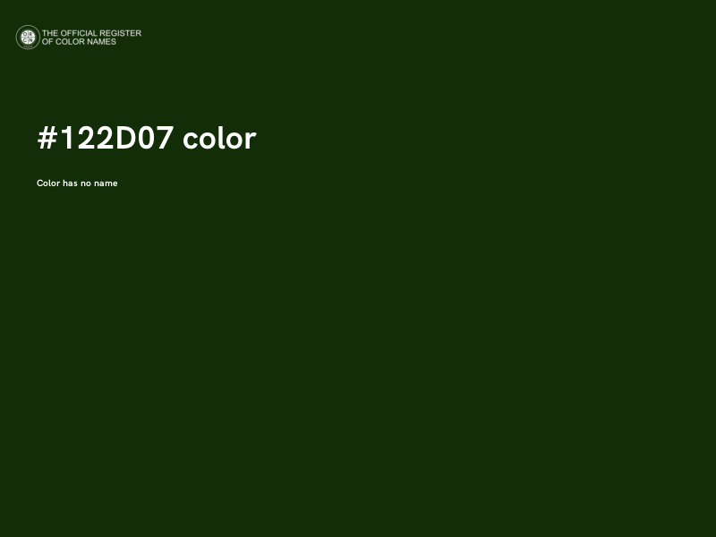 #122D07 color image