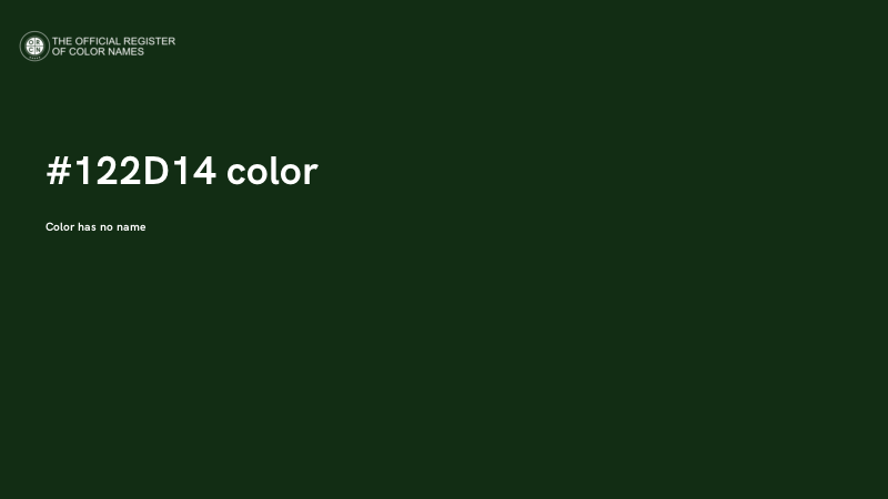 #122D14 color image