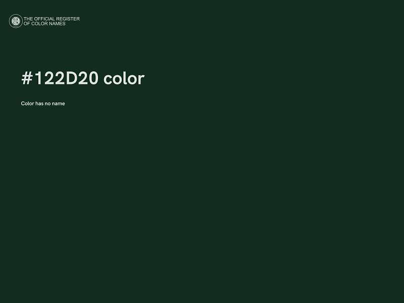 #122D20 color image