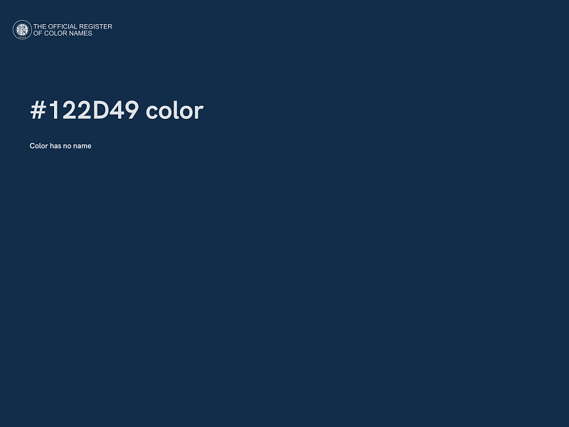 #122D49 color image