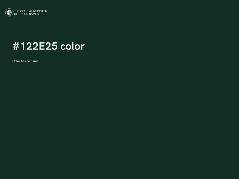 #122E25 color image