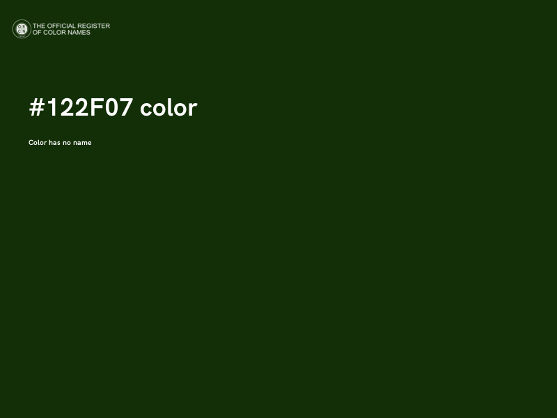 #122F07 color image
