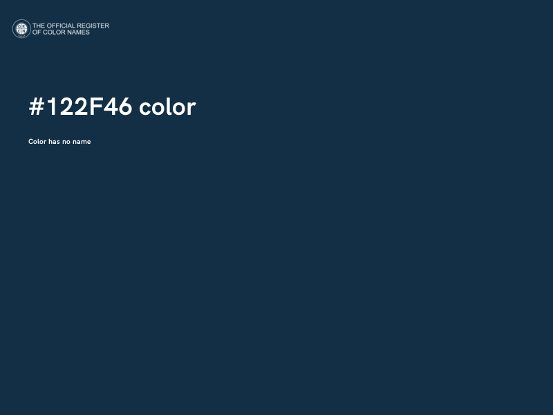 #122F46 color image