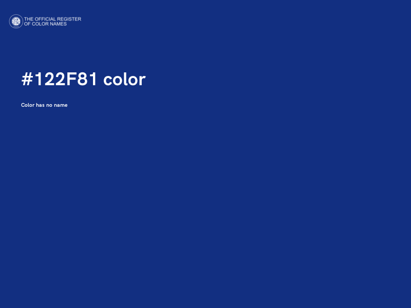 #122F81 color image
