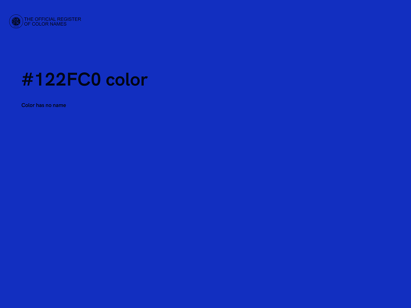 #122FC0 color image