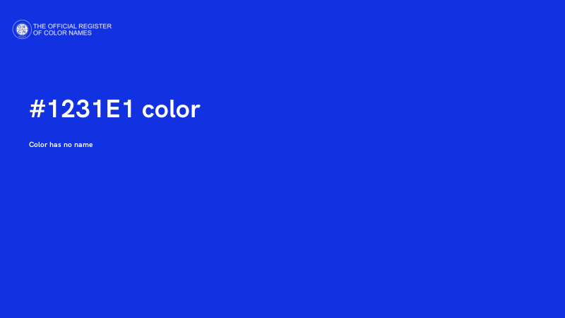 #1231E1 color image