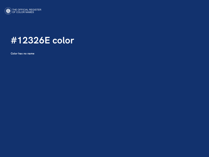 #12326E color image