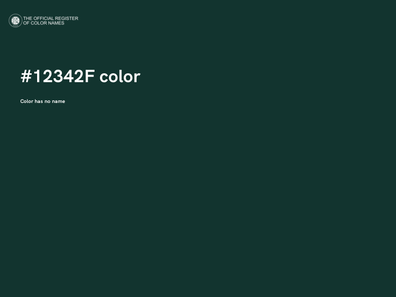#12342F color image