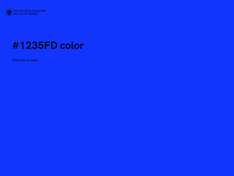 #1235FD color image