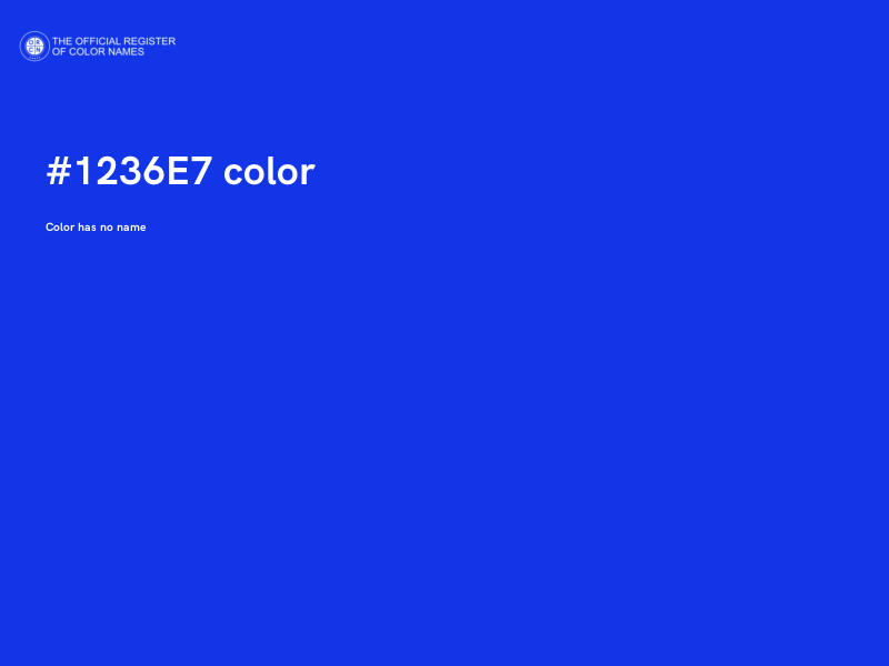 #1236E7 color image
