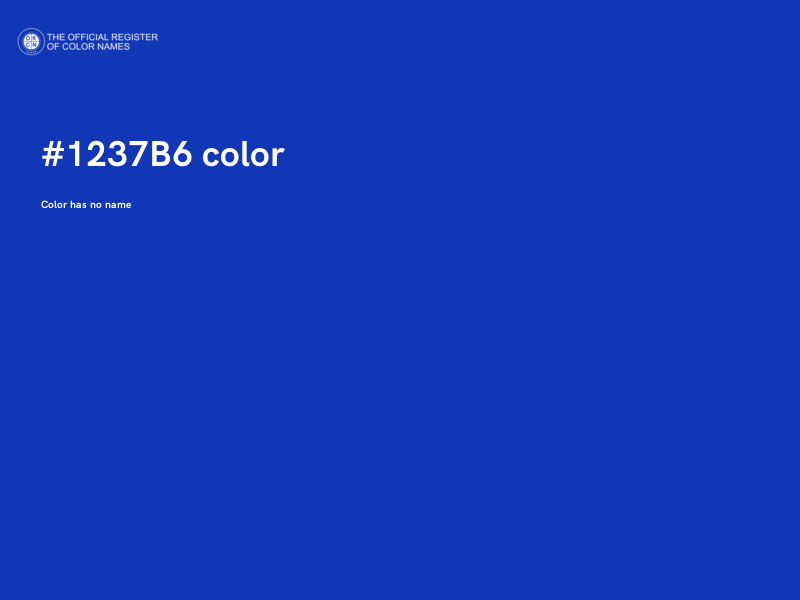#1237B6 color image