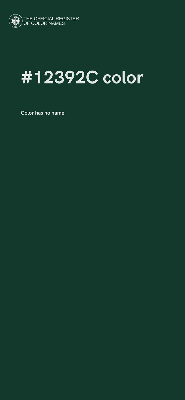 #12392C color image