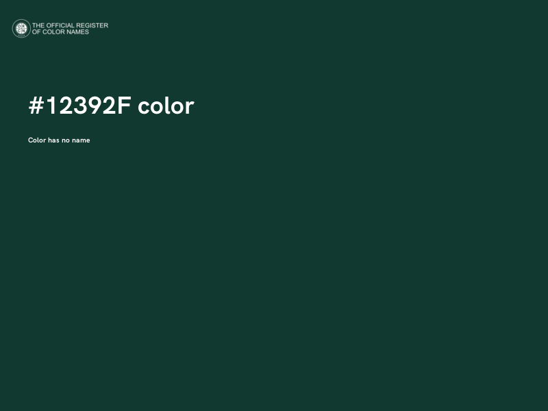 #12392F color image
