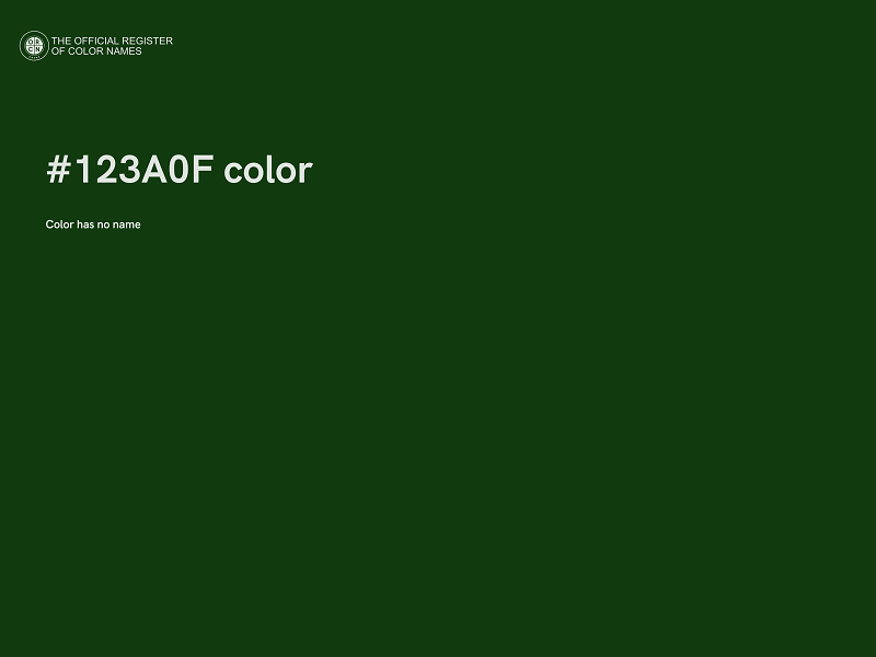 #123A0F color image