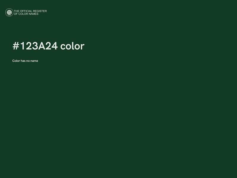 #123A24 color image