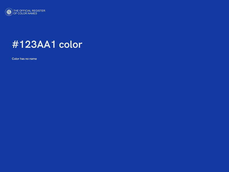 #123AA1 color image
