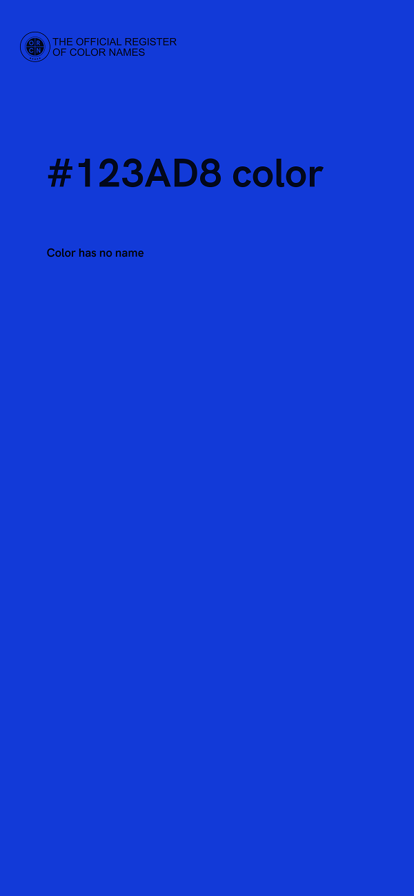 #123AD8 color image