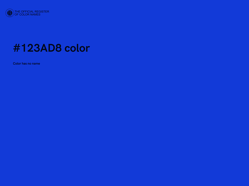 #123AD8 color image