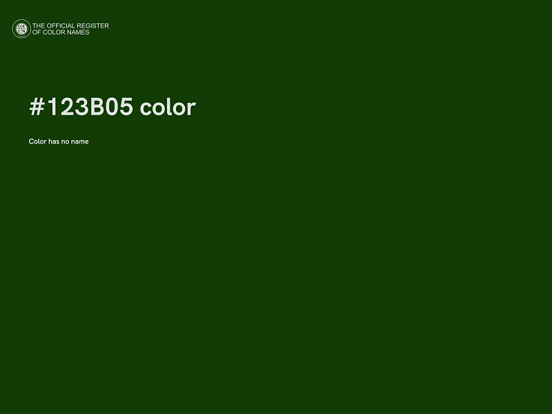 #123B05 color image