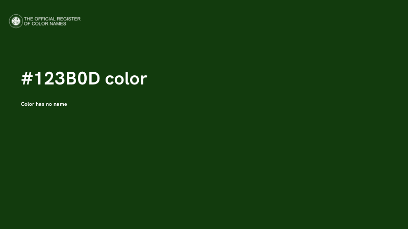 #123B0D color image